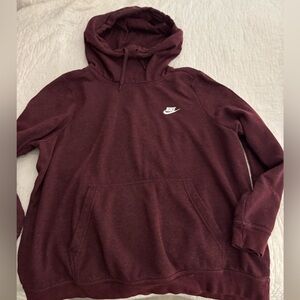 Nike hoodie burgundy color. Size XL